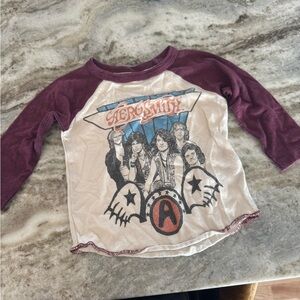 Rowdy Sprout Aerosmith - Kids Raglan Shirt